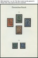 SAMMLUNGEN, LOTS O, Gestempelte Sammlung Dt. Reich Von 1923-32 Auf Leuchtturm Falzlosseiten, U.a. Mit Mi.Nr. 351-54, 378 - Usati