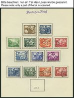 SAMMLUNGEN O, 1933-45, Bis Auf Chicagofahrt, Bl. 2, 3, 5/6 Und 9 In Den Hauptnummern Komplette Sammlung Bis 1944, Mit Ei - Gebraucht