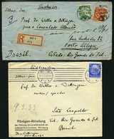 LOTS Ca. 1930-32, 20 Briefe Nach Brasilien Mit Verschiedenen Frankaturen, Etwas Unterschiedlich - Otros & Sin Clasificación