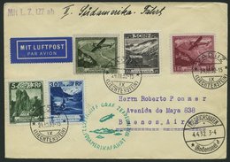 ZULEITUNGSPOST 143 BRIEF, Liechtenstein: 1932, 2. Südamerikafahrt, Prachtbrief - Zeppelin