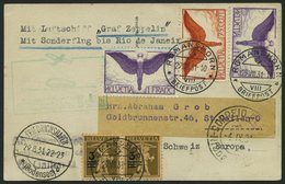 ZULEITUNGSPOST 124Ca BRIEF, Schweiz: 1931, 1. Südamerikafahrt, Bis Rio De Janeiro, Prachtkarte - Zeppelin