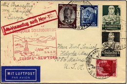 KATAPULTPOST 191b BRIEF, 5.6.1935, Europa - New York, Seepostaufgabe, Prachtbrief - Covers & Documents