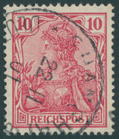 DP CHINA P Vc O, Petschili: 1900, 10 Pf. Reichspost, Stempel SHANGHAI, Pracht, Mi. 55.- - Chine (bureaux)