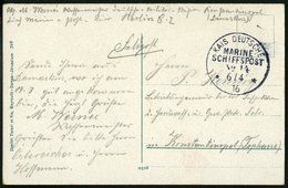 DP TÜRKEI 1916, MSP 14 (Dampfer GENERAL), Feldpost-Ansichtskarte Aus Damaskus, Pracht - Turquia (oficinas)