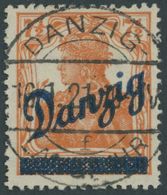 FREIE STADT DANZIG 35 O, 1920, 71/2 Pf. Kleiner Innendienst, Pracht, Gepr. Stoye, Mi. 65.- - Sonstige & Ohne Zuordnung