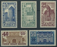 FREIE STADT DANZIG 262-66 **, 1936, Bauwerke, Postfrischer Prachtsatz, Mi. 100.- - Other & Unclassified