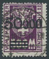 PORTOMARKEN P 28II O, 1923, 50000 Auf 500 M Dunkelpurpur, Aufdruck Glänzend, Zeitgerechte Entwertung DANZIG, Pracht, Fot - Other & Unclassified