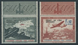 LEGIONÄRSMARKEN IV/V **, 1942, Flugpostvignetten Mit Aufdruck, Postfrisch, Pracht, Mi. 80.- - Ocupación 1938 – 45