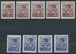 MONTENEGRO 1-9 **, 1943, Freimarken, Postfrischer Prachtsatz, Mi. 600.- - Deutsche Bes.: Montenegro