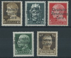 ZARA 2-6 **, 1943, 10 - 30 C. Imperiale, Postfrisch, 5 Prachtwerte, Geprüft, Mi. 75.- - Deutsche Bes.: Zara