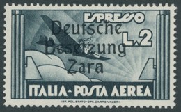 ZARA 31 **, 1943, 2 L. Eilmarke, Postfrisch, Pracht, Gepr. Ludin, Mi. 60.- - German Occ.: Zara