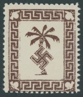 FELDPOSTMARKEN 5a (*), 1932, Tunis-Päckchenmarke, Ohne Gummi Sonst Pracht, Kurzbefund Gabisch, Mi. 180.- - Bezetting 1938-45