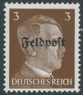 FELDPOSTMARKEN 17z **, 1945, 3 Pf. Ruhrkessel, Senkrechte Gummiriffelung, Postfrisch, Pracht, Mi. 70.- - Besetzungen 1938-45