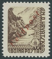 FELDPOSTMARKEN **, Kroatien: 1945, Militär Feldpostmarke Mit Aufdruck Feldpost, Postfrisch, Pracht, Gepr. Dr. Rommerskir - Besetzungen 1938-45