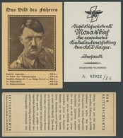 DT. GESCHICHTE/PROPAGANDA 1919-45 Buchbestellung (Leporello) Mit Das Bild Des Führers Und Ein Inventarklebezettel Dieses - Sonstige & Ohne Zuordnung