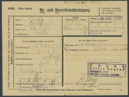 DT. GESCHICHTE/PROPAGANDA 1919-45 1942, Anmeldung Zur Hitler-Jugend Und Ein Abgangsbescheid Wurde Ausgeschlossen, Feinst - Sonstige & Ohne Zuordnung