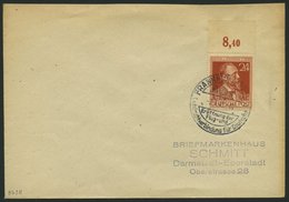 ALLIIERTE BES. 963II BRIEF, 1947, 75 Pf. Stephan Mit Abart Unterer Bogen Des S In Post Beschädigt Auf Brief Mit Sonderst - Sonstige & Ohne Zuordnung