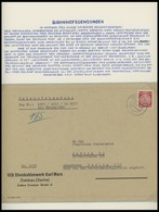 DIENSTMARKEN A 1957/8, 8 Verschiedene Bahnhofssendungen, Feinst/Pracht - Other & Unclassified