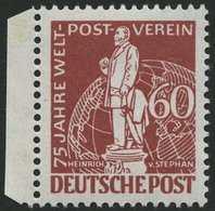 BERLIN 39 **, 1949, 60 Pf. Stephan, Herstellungsbedingter Gummipunkt, Pracht, Mi. 220.- - Altri & Non Classificati