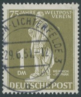 BERLIN 40V O, 1949, 1 M. Stephan Mit Plattenfehler Großer Fleck In Markenfarbe Neben Der Rechten Hand, Winzige Knittersp - Altri & Non Classificati