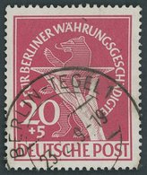 BERLIN 69 O, 1949, 20 Pf. Währungsgeschädigte, Pracht, Gepr. D. Schlegel, Mi. 190.- - Autres & Non Classés