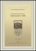 ERSTTAGSBLÄTTER 798-829 BrfStk, 1988, Kompletter Jahrgang, ETB 1 - 17/88, Pracht - Andere & Zonder Classificatie