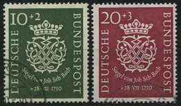 BUNDESREPUBLIK 121/2 O, 1950, Bach, üblich Gezähnt Pracht, Mi. 100.- - Usados