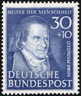 BUNDESREPUBLIK 146 **, 1951, 30 Pf. Pestalozzi, Pracht, Mi. 110.- - Usati