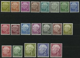 BUNDESREPUBLIK 177-96 **, 1954, Heuß, Prachtsatz, Mi. 280.- - Gebraucht