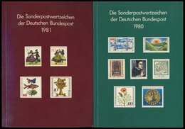 JAHRESZUSAMMENSTELLUNGEN J 8/9 **, 1980/1, 2 Jahreszusammenstellungen, Postfrisch, Pracht, Mi. 80.- - Collections