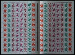 ZUSAMMENDRUCKE MHB 19 **, 1973, Markenheftchenbogen Unfallverhütung, Pracht, Mi. 200.- - Used Stamps