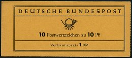 ZUSAMMENDRUCKE MH 6a **, 1960, Markenheftchen Heuss Lumogen, Erstauflage, Schwach Fluoreszierend, Pracht, Gepr. D. Schle - Sonstige & Ohne Zuordnung