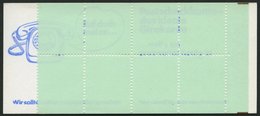 MARKENHEFTCHEN VJ-MH 20c **, 1974, Versuchs-Markenheftchen Unfallverhütung, 4. Deckelseite: Bei Adressen Ortsangabe Zuer - Sonstige & Ohne Zuordnung