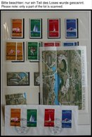 SAMMLUNGEN **,o , Sammlung Bundesrepublik Von 1971-78, Wohl Jeweils Postfrisch Und Gestempelt In Den Hauptnummern Komple - Used Stamps