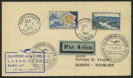 DEUTSCHE LUFTHANSA 33 BRIEF, 17.5.1955, Paris-Hamburg, Prachtbrief - Briefe U. Dokumente