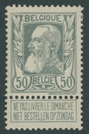 BELGIEN 75 *, 1905, 80 C. Unabhängigkeit, Falzreste, Pracht, Mi. 120.- - 1849 Mostrine