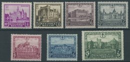 BELGIEN 291-97 **, 1930, Burgen Und Schlösser, Postfrischer Prachtsatz, Mi. 160.- - 1849 Schulterklappen