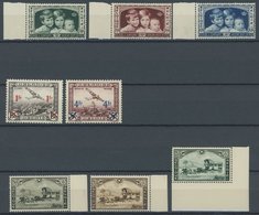 BELGIEN 396-404 **, 1935, 3 Postfrische Prachtsätze, Mi. 75.- - 1849 Mostrine