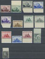 BELGIEN 466-79 **, 1938, 13 Postfrische Prachtwerte, Mi. 90.- - 1849 Hombreras