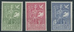BELGIEN 976-78 **, 1953, Büro Der Europäischen Jugend, Postfrischer Prachtsatz, Mi. 65.- - 1849 Epaulettes