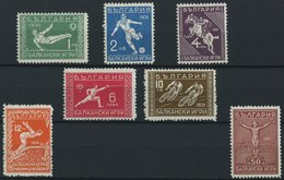 BULGARIEN 252-58 *, 1933, Balkan-Olympiade, Falzrest, Pracht - Sonstige & Ohne Zuordnung