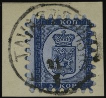 FINNLAND 3B BrfStk, 1865, 5 K. Dunkelblau (Facit 3C2b), Großer K1 TAVASTEHUS, Alle Zungen, Prachtbrieftsück - Sonstige & Ohne Zuordnung