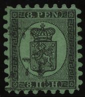 FINNLAND 6Ax O, 1872, 8 P. Schwarz Auf Gelbgrün, Fast Alle Zungen Vollständig, Pracht, Mi. 500.- - Sonstige & Ohne Zuordnung