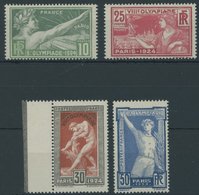 FRANKREICH 169-72 **, 1924, Olympische Spiele, Postfrischer Prachtsatz, Mi. 75.- - Altri & Non Classificati