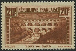 FRANKREICH 242C **, 1931, 20 Fr. Brücke über Den Gard, Gezähnt K 13, Type IIB, Pracht, Mi. 500.- - Sonstige & Ohne Zuordnung