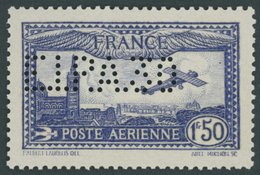 FRANKREICH 255I **, 1930, 1.50 Fr. Flugpost Mit Lochung E.I.P.A. 30, Pracht - Altri & Non Classificati