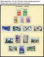 SAMMLUNGEN *, Ungebrauchte Sammlung Frankreich Von 1960-72 Auf Schaubek-Seiten, Bis Auf Wenige Werte Komplett, Fast Nur  - Sammlungen