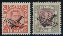 ISLAND 122/3 **, 1928/9, Flugpost, Postfrisch, Pracht, Mi. 150.- - Andere & Zonder Classificatie