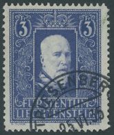 LIECHTENSTEIN 141I O, 1933, 3 Fr. Fürst Franz I, Pracht, Fotoattest Marxer, Mi. 280.- - Other & Unclassified