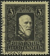 LIECHTENSTEIN 171 O, 1938, 3 Fr. Fürst Franz I, Pracht, Mi. 120.- - Sonstige & Ohne Zuordnung